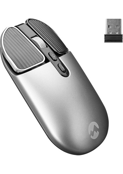 SM-620 Kablosuz + Bluetooth Gri Mouse