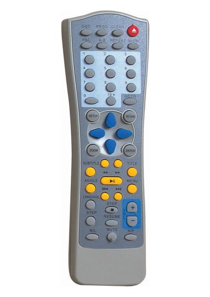 Kd Jvc KK2029 Turuncu Tuşlu Dvd/dıvx Player Kumandası