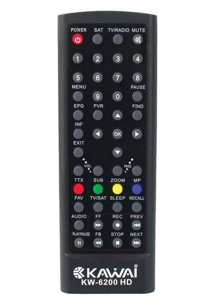 Kr Kawai KW-6200 Hd Uydu Kumandası (31808=31533)