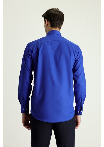 Uzun Kol Non Iron Saten Klasik Pamuklu Gömlek modelleri