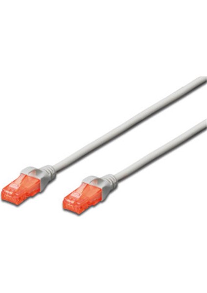 DK-1617-005 U-Utp Cat6 0,50 Metre Awg 26-7 Cu Lszh Gri Renk Patch Kablo