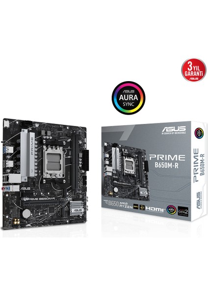 Prıme B650M-R Amd Ddr5 7200+(OC) HDMI M.2 Am5