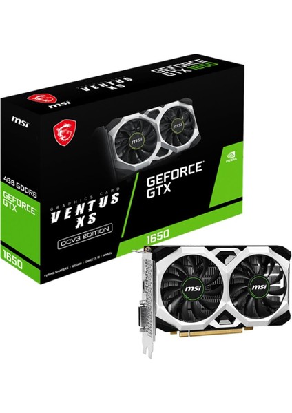 Geforce Gtx 1650 D6 Ventus Xs Ocv3 4gb Gddr6 128 Bit Ekran Kartı