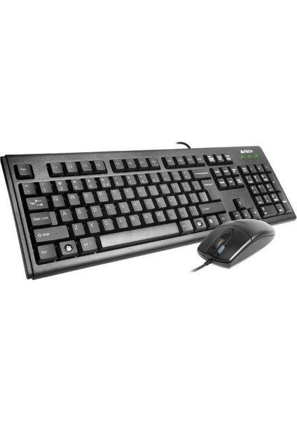 A4 Tech KM-72620D Türkçe USB Multimedya Siyah Q Klavye+Mouse