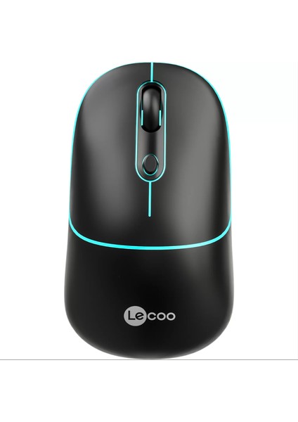 Lenovo Lecoo WS210 Wifi+ Bluetooth Kablosuz 2.4ghz Siyah 4 Tuşlu Şarjlı Sessiz Kompakt Mouse