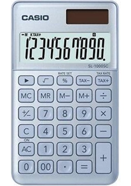 SL-1000SC-BU Cep Tipi 10 Hane Mavi Hesap Makinesi