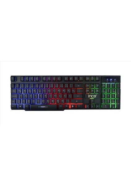 Inca IKG-449 Türkçe USB Raınbow Efect Mekanik Hisli Siyah Oyuncu Klavye