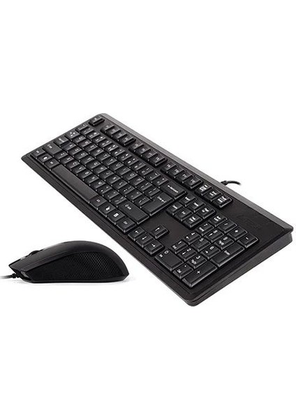A4 Tech KR-9276 Kbl Q Klavye-Usb Mouse Set,siyah