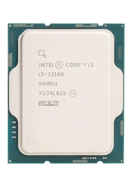 Raptor Lake I3-13100 3.40GHZ 12MB 1700P Tray Işlemci