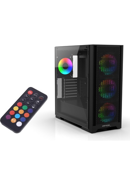 Inca EMG-17XB Powersız Oyuncu Kasa 4X120MM Argb