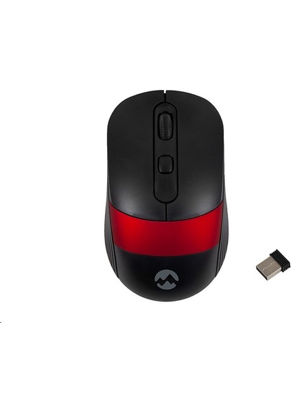 Sm-18 USB Siyah/kırmızı 2.4ghz Optik Kablosuz Mouse