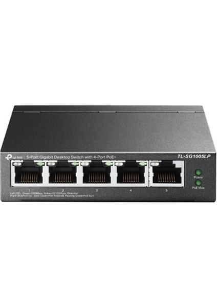 Tp-Lınk 5port TL-SG1005LP Gigabit 4port Poe 47.5W Yönetilemez Switch