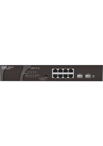 Reyee 10PORT RG-ES110GDS-P 8port Gigabit Poe +Sfp Yönetilemez Switch