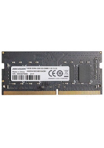 Hıkvısıon Ddr4 3200MHZ 16GB, Sodımm, 260PIN HKED4162CAB1G4ZB1 Hs-Sodımm-S1(Std)