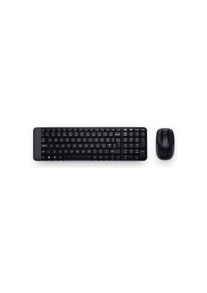 Logıtech MK220 Q Türkçe Kablosuz Standart Siyah Klavye+ Mouse