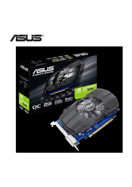 -PH-GT1030-O2G-NVIDIA-GEFORCE-GT 1030-2GB GDDR5-64BIT-1531MHZ-OC-DVI-HDMI-EKRAN Kartı