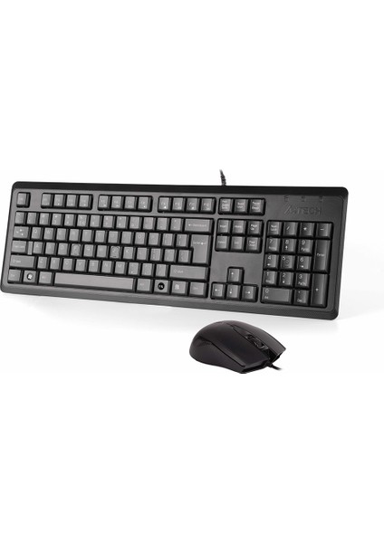 A4 Tech KR-9276 Q Kablolu USB Q mm Fonks. Klavye + Optik Mouse Set