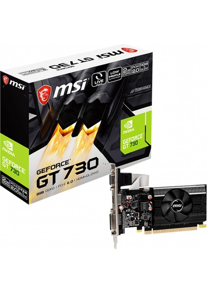 2 GB Msı VGA N730K-2GD3/LP GT730 Ddr3 64B DX12 Pcıe 2.0 X16 (1xvga 1xdvı 1xhdmı)