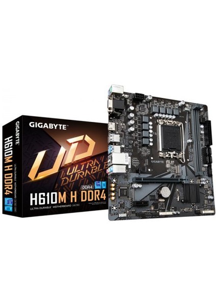 Gıgabyte Intel H610M H V2 Ddr4 3200(OC) Hdmı,vga M.2 1700P USB 3.2 Gen1 (12-13-14. Nesil)