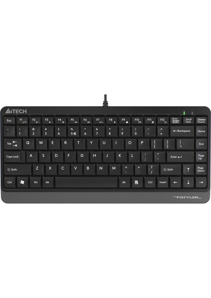 A4-Tech FK11 Q USB Kablolu Gri Multimedya Mini Klavye