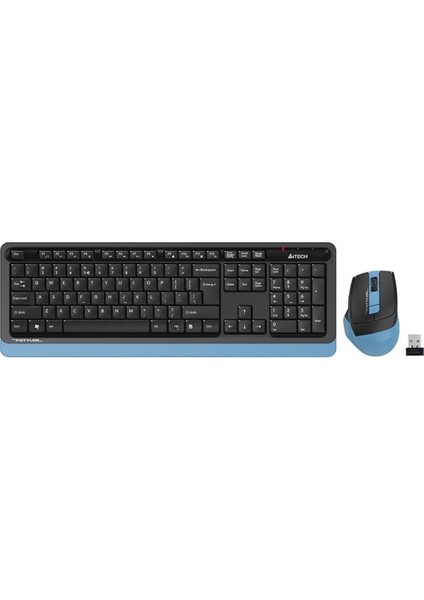 A4 Tech FG1035 Kablosuz Mavi Klavye Mouse Set