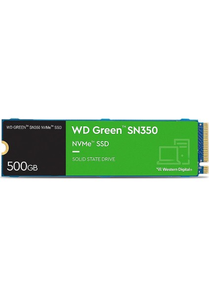 Green SN350 WDS500G2G0C 500GB 2400/1500 Nvme Pcıe M.2 Gen3 SSD
