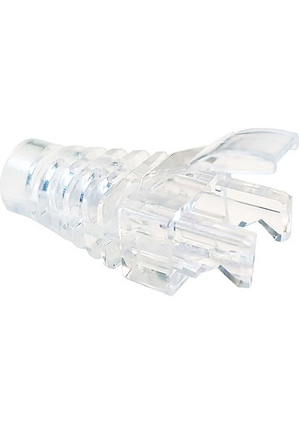 Trklink Pvc RJ45 Boots Konnektör Şeffaf Jack Kılıfı 50 'li Paket