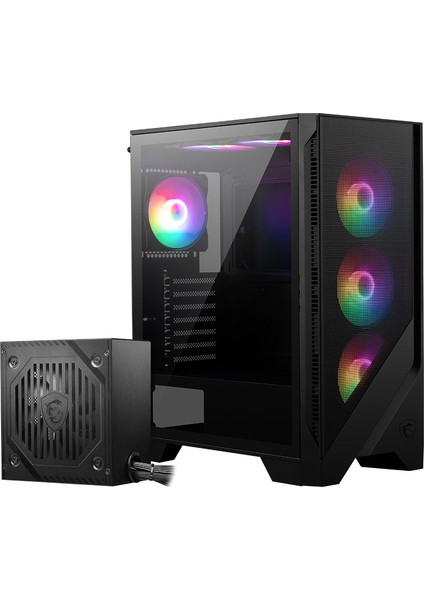 Msı Mag Forge 120A B65 Temperli Cam 6 X120MM Auto Rgb Fan 650W Bronz Atx Gaming