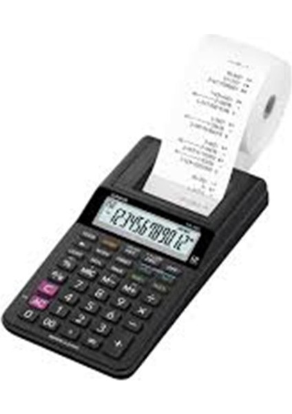 Hr-8rc-Bk 12 Hane Siyah Şeritli Hesap Makinesi