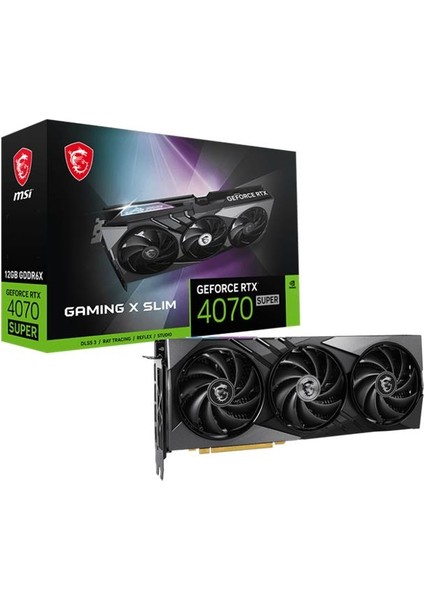 Msı Geforce RTX4070 Super 12G Gamıng x Slım 12GB GDDR6X 192BIT Ekran Kartı