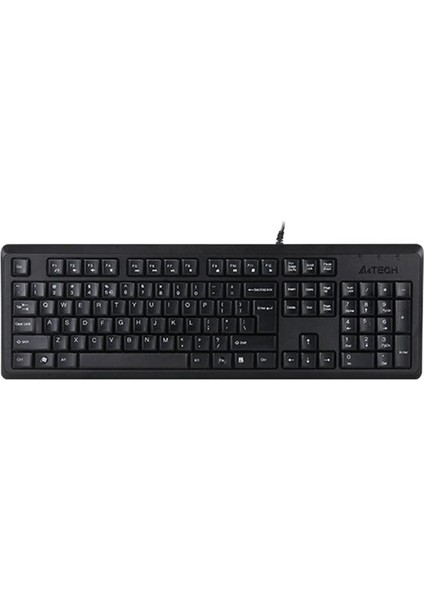 A4 Tech Kr-92 Q Tr mm Siyah USB Kablolu Klavye