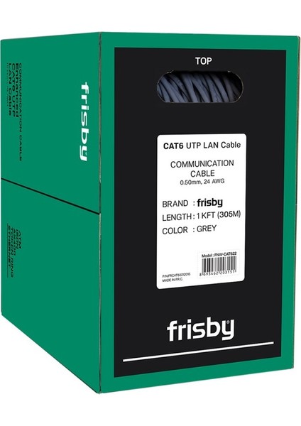 FNW-CAT622 Utp 24 Awg 305MT Cat6 Kablo