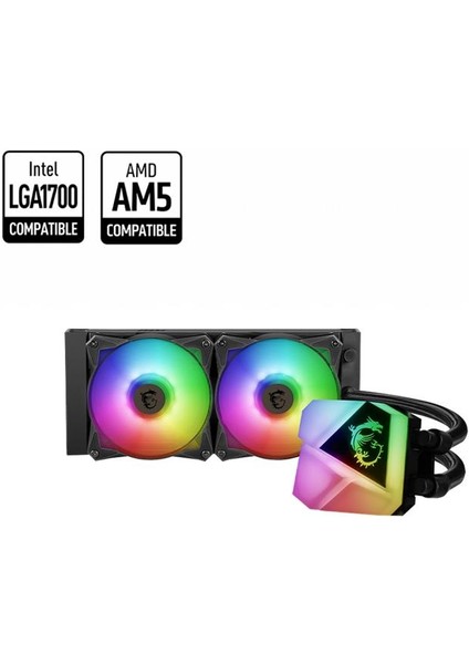 Msı Mag Corelıquıd C240 240MM Argb Cpu Sıvı Soğutucu( Lga 1150/1151/1155/1156/1200/1700/AM4/AM5 Uyumlu)
