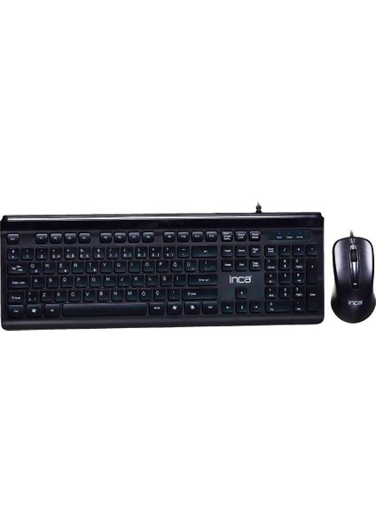 Inca IMK-377 Wired Slim Chocolate Dizayn Q Klavye&amp; Mouse Set