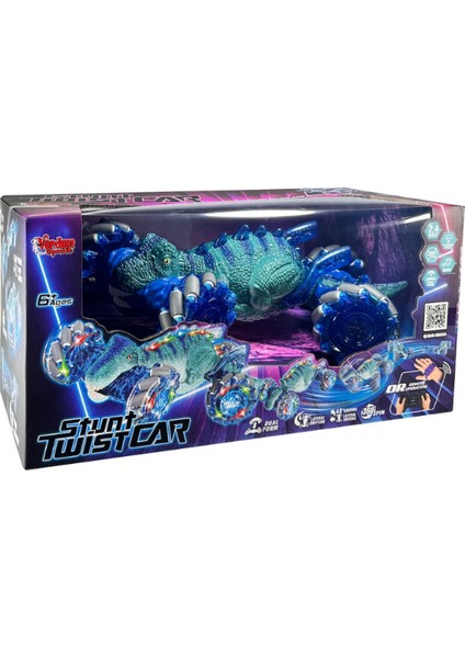 Uzaktan Kumandalı Full Fonksiyon Bilekten Kontrol Şarjlı 2.4g Dinozor Araba