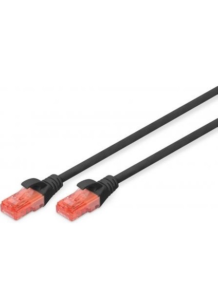 Dıgıtus DK-1617-005/BL 50CM Utp Cat6 Patch Kablo Sıyah Cu, Lszh Awg 26/7