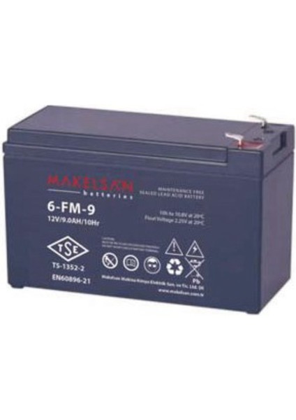 12V 9AH Tse Ups Vlra Battery Akü
