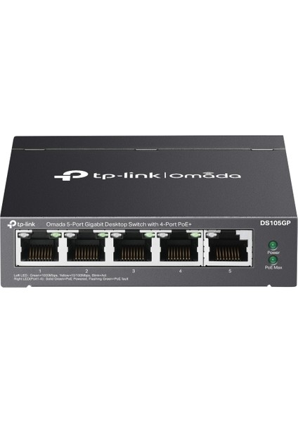 Omada DS105GP 5-Port Gigabit Desktop Switch With 4-Port POE+(65W)