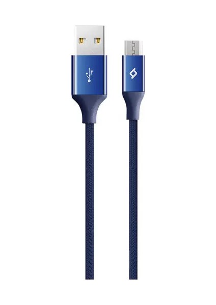 2DK11L Alumicable Micro USB Şarj Kablosu,lacivert