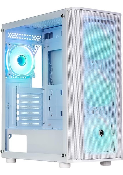 CM-106 650W 80+ Argb Fan Gaming Beyaz Mesh Kasa