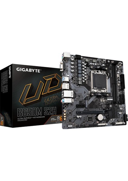 Gıgabyte B650M-S2H B650 Ddr5 (Vga Yok) Glan Matx Hd Dp M2 Rgb Am5 Amd Anakart