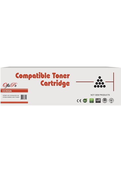 Hp CC533A-CE413A-CF383A 2.8k Kırmızı Üniversal Muadil Toner