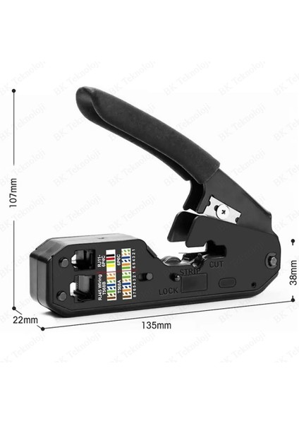 Çok Fonksiyonlu Konnektör Pensesi RJ45 Cat6 CAT5E Cat5 RJ11 RJ12