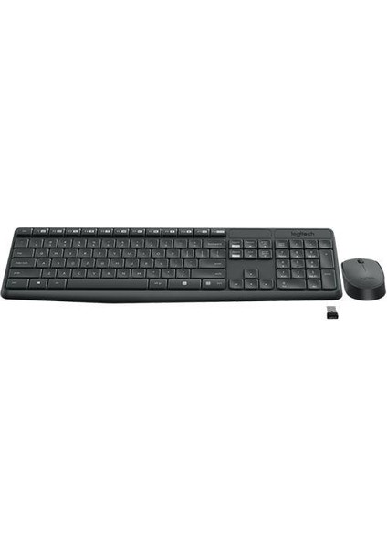 Logıtech MK235 Q Türkçe Kablosuz Siyah Klavye+ Mouse