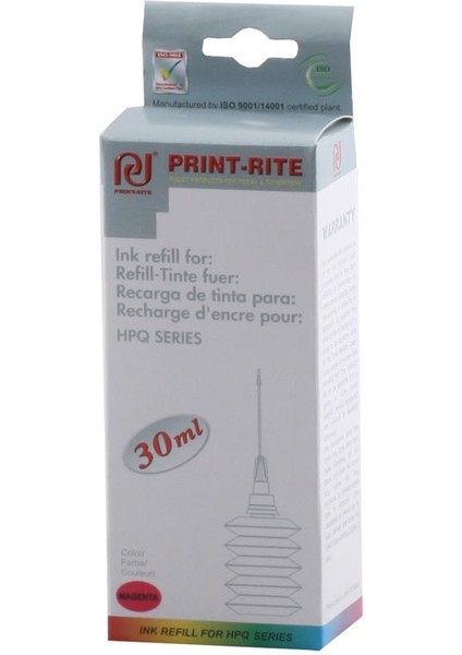 Print-Rite Hp Üniversal Dye Kırmızı Mürekkep 30ML
