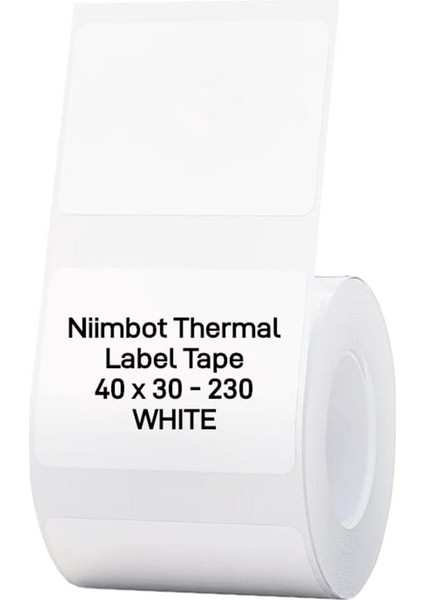 Nıımbot T40-30-230WHITE Beyaz 40X30MM Termal Etiket