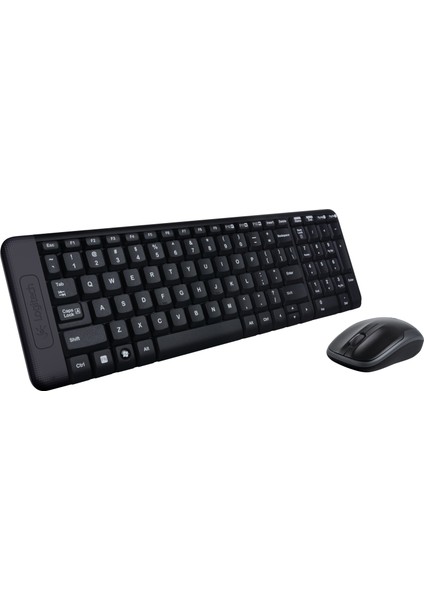 Logıtech MK220 Türkçe Kablosuz Siyah Q Klavye+Mouse Set