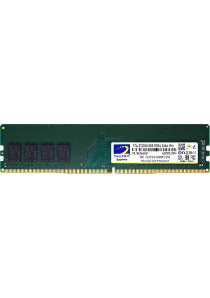 Twınmos 8gb 2666MHZ Ddr4 Pc Ram MDD48GB2666D