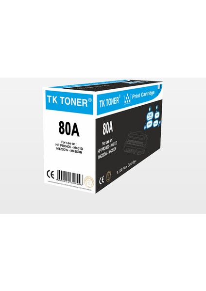 Hp TK-280A - PRO400 - M401D - M425DW - M425DN Siyah Toner