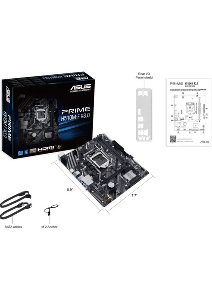 Prıme H510M-F R3.0 H470 Ddr4 (Vga Yok) Glan Matx HDMI M2 Usb3 1200PV2 Anakart